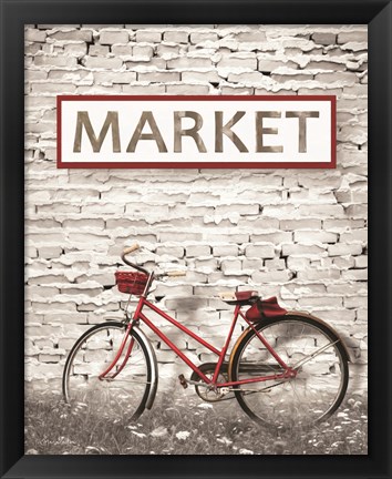 Framed At the Market Print