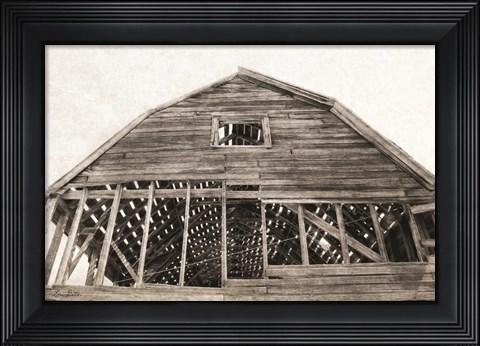 Framed Wyoming Barn Print