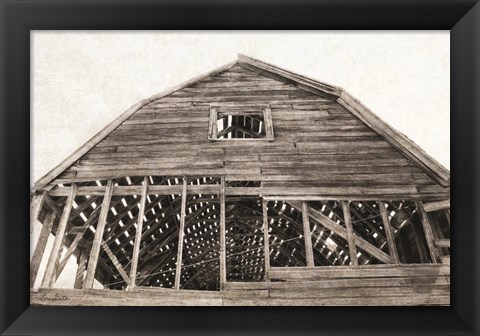 Framed Wyoming Barn Print