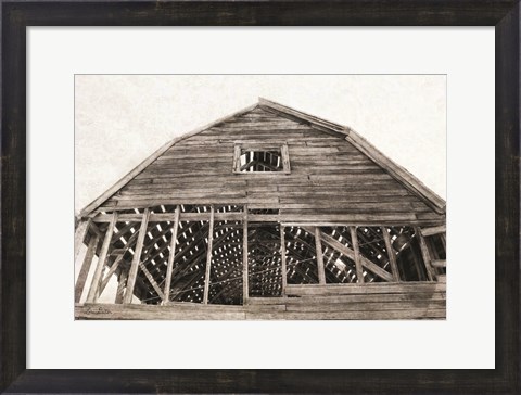 Framed Wyoming Barn Print