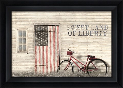 Framed Sweet Land of Liberty Print