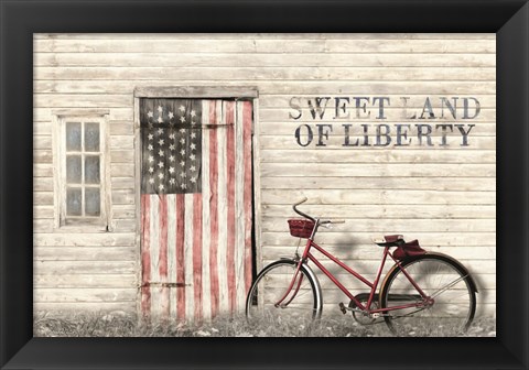 Framed Sweet Land of Liberty Print