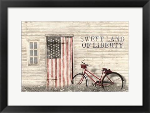 Framed Sweet Land of Liberty Print