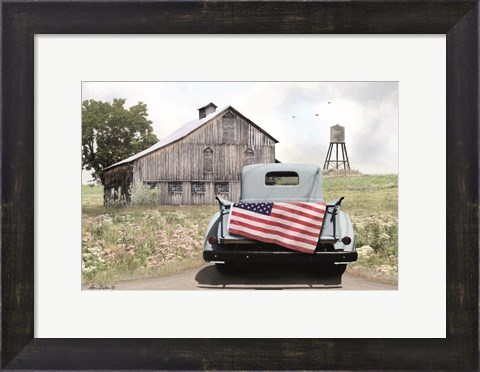 Framed American Tailgating Print