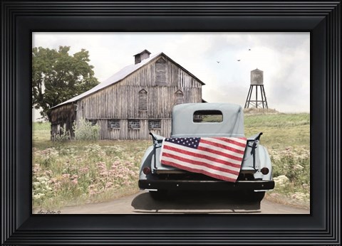 Framed American Tailgating Print