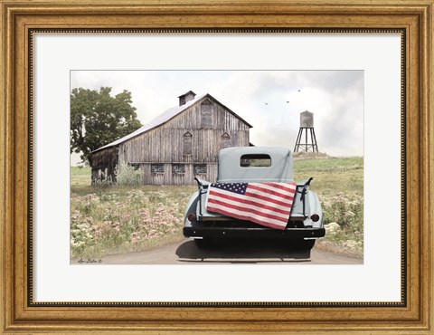 Framed American Tailgating Print