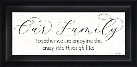Framed Crazy Ride Print