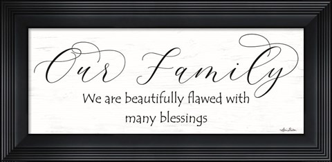 Framed Our Family Print