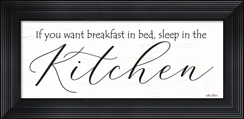Framed Breakfast in Bed Print