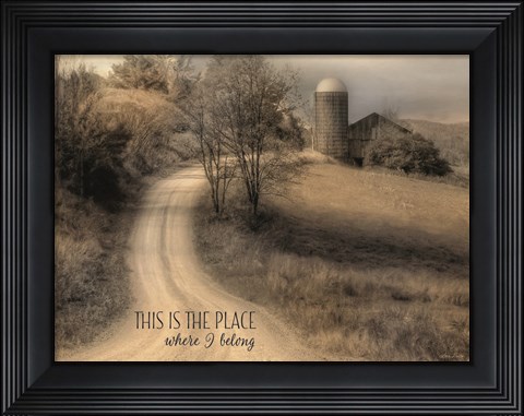 Framed Place Where I Belong Print