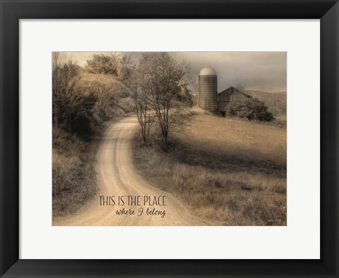 Framed Place Where I Belong Print