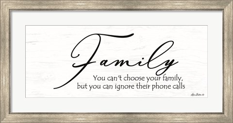 Framed Family Calls Print