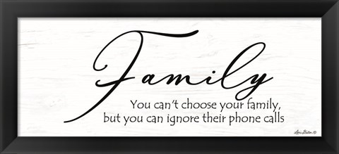 Framed Family Calls Print