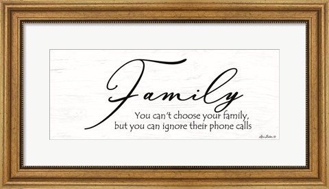 Framed Family Calls Print