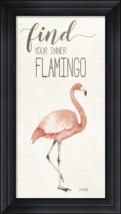 Framed Find Your Inner Flamingo Print