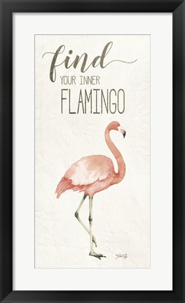 Framed Find Your Inner Flamingo Print