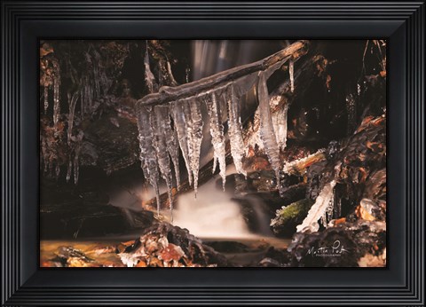 Framed Icicles Print