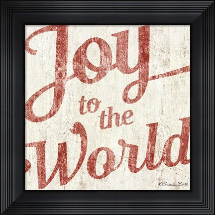 Framed Joy to the World Print