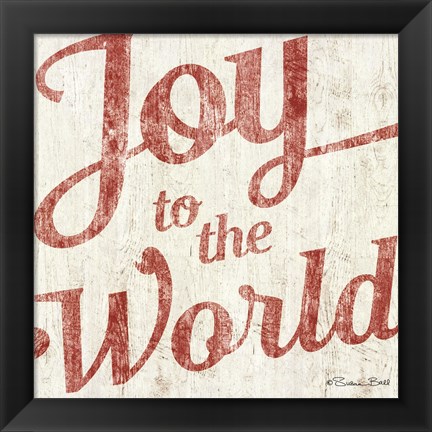 Framed Joy to the World Print