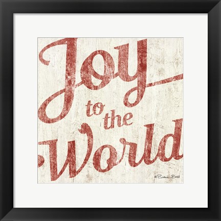 Framed Joy to the World Print