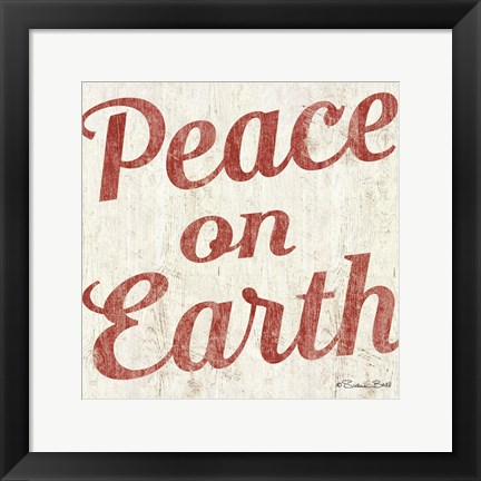 Framed Peace on Earth Print