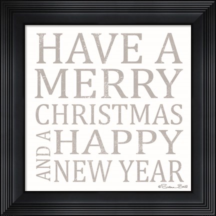 Framed Have a Merry Christmas Print