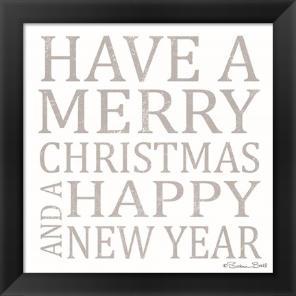 Framed Have a Merry Christmas Print