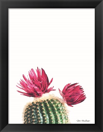 Framed Flowered Cactus Print