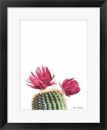 Framed Flowered Cactus Print