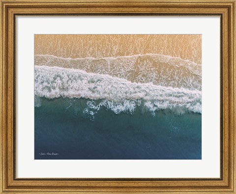 Framed Ocean From the Sky Print
