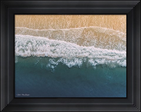 Framed Ocean From the Sky Print