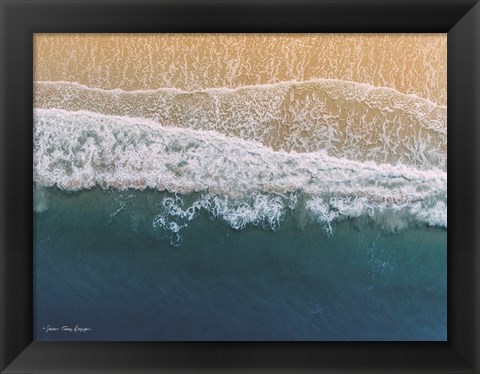 Framed Ocean From the Sky Print