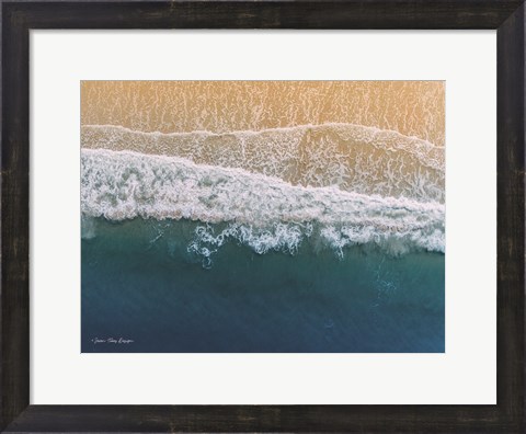 Framed Ocean From the Sky Print
