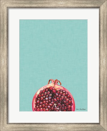 Framed Blue Pomegranate Print
