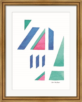 Framed Abstract Watercolor I Print