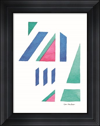 Framed Abstract Watercolor I Print