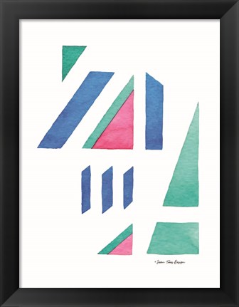 Framed Abstract Watercolor I Print