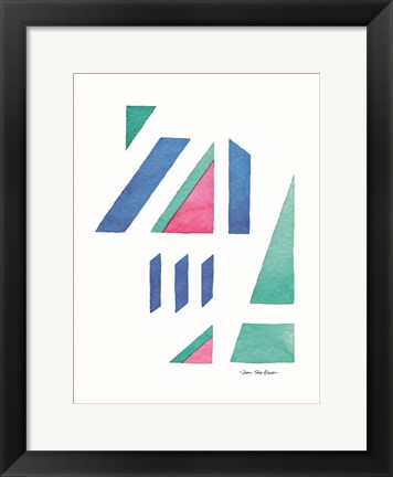 Framed Abstract Watercolor I Print