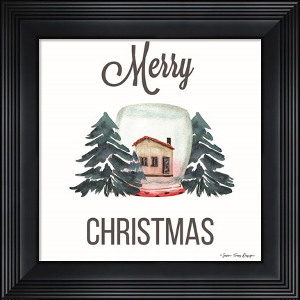 Framed Christmas Candle Print