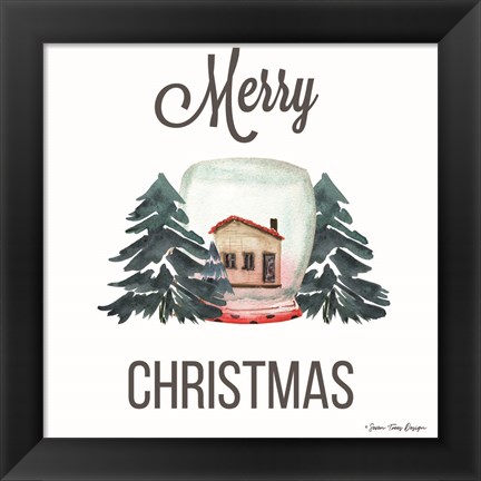 Framed Christmas Candle Print