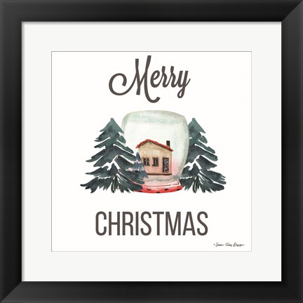 Framed Christmas Candle Print