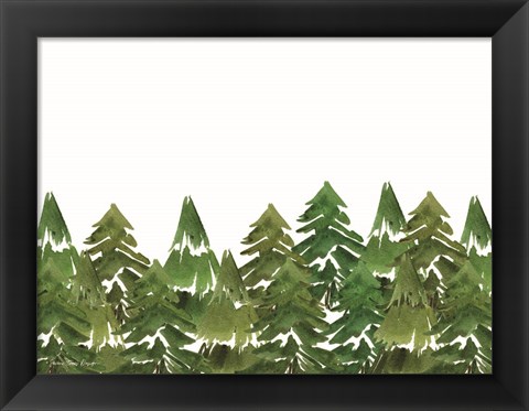 Framed Trees in a Row I Print