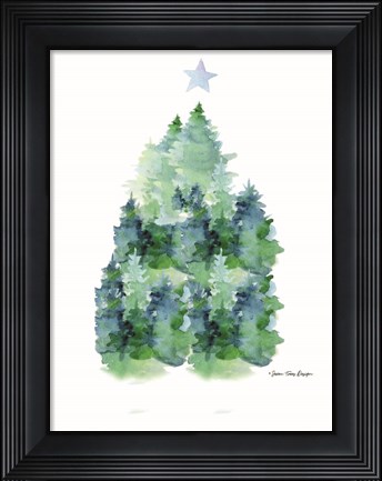 Framed Pines Print
