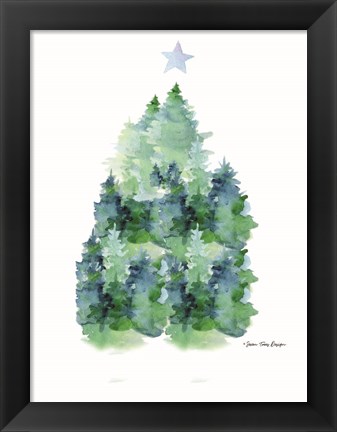 Framed Pines Print