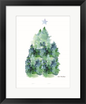 Framed Pines Print