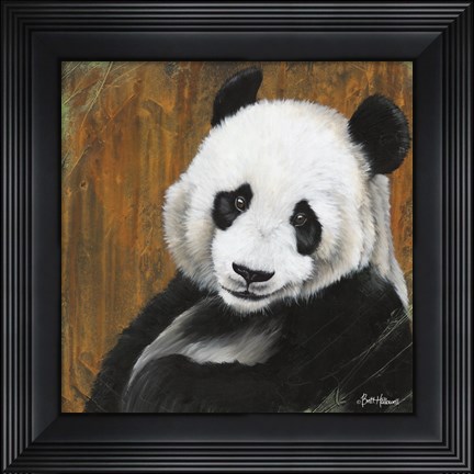 Framed Panda Smile Print