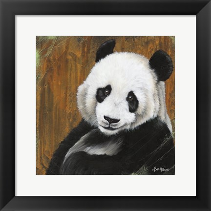 Framed Panda Smile Print