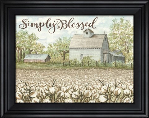 Framed Simply Blessed Print