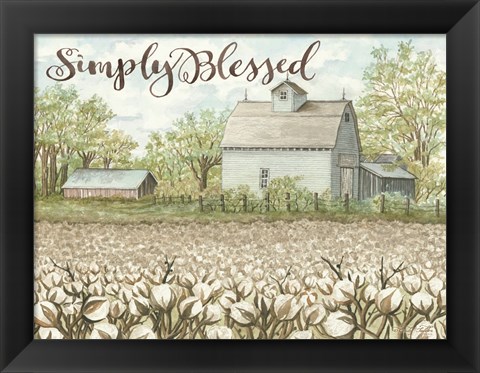 Framed Simply Blessed Print