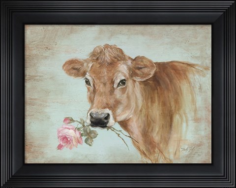Framed Miss Moo Print